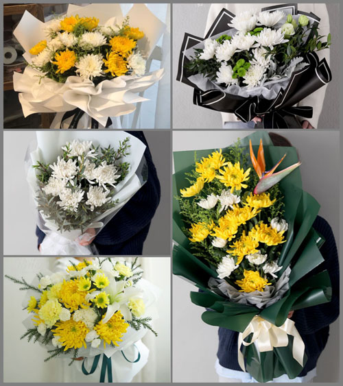 湖北黄冈市黄梅县蔡山镇张王桂村白事花束代送